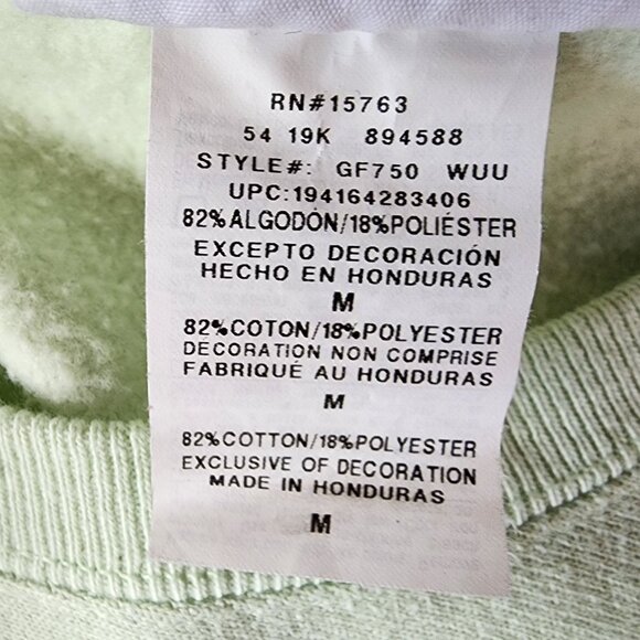 Vintage Champion Reverse Weave Womens Medium Sweatshirt Logo Green Retro - Picture 8 of 10